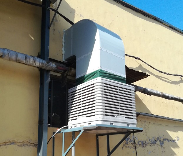 安裝環(huán)?？照{(diào)+工業(yè)大風(fēng)扇給車間降溫怎么樣