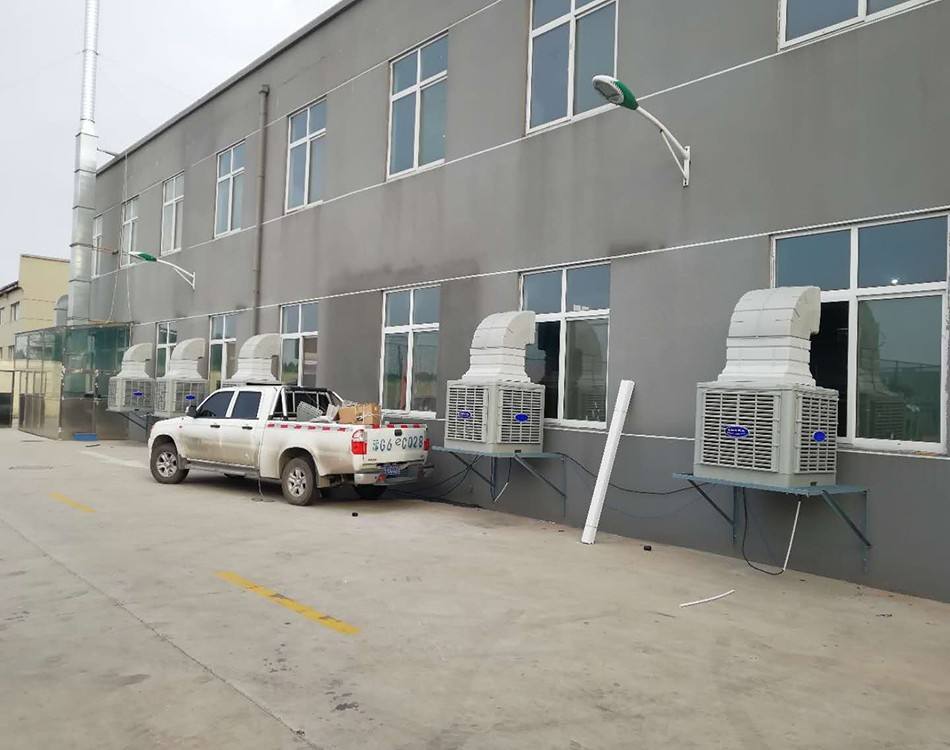 江蘇機加工廠車間換風(fēng)降溫方案